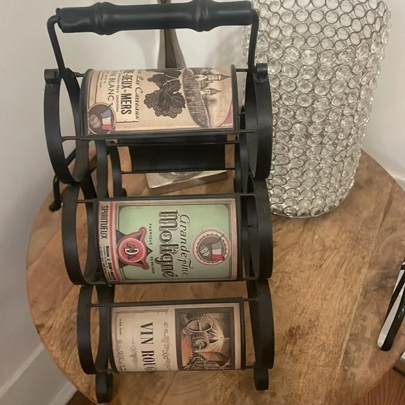 Vintage Style Wine Rack with Labels - Picture 5 of 5